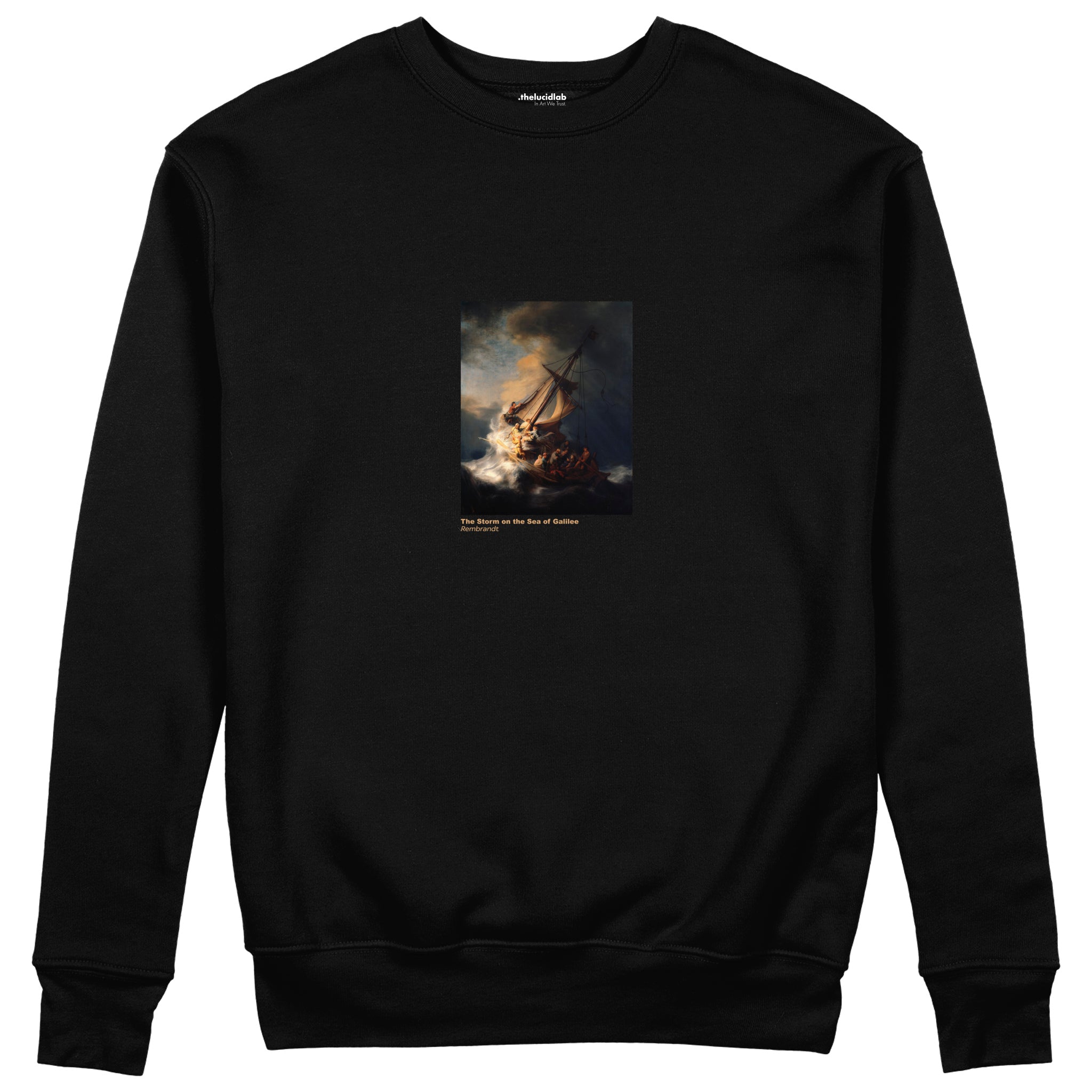 The Storm on the Sea of Galilee Sweatshirt – Siyah