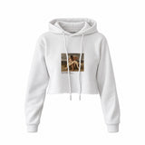 The First Mourning Crop Hoodie – Beyaz