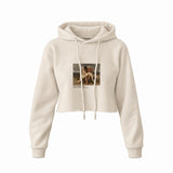 The First Mourning Crop Hoodie – Krem
