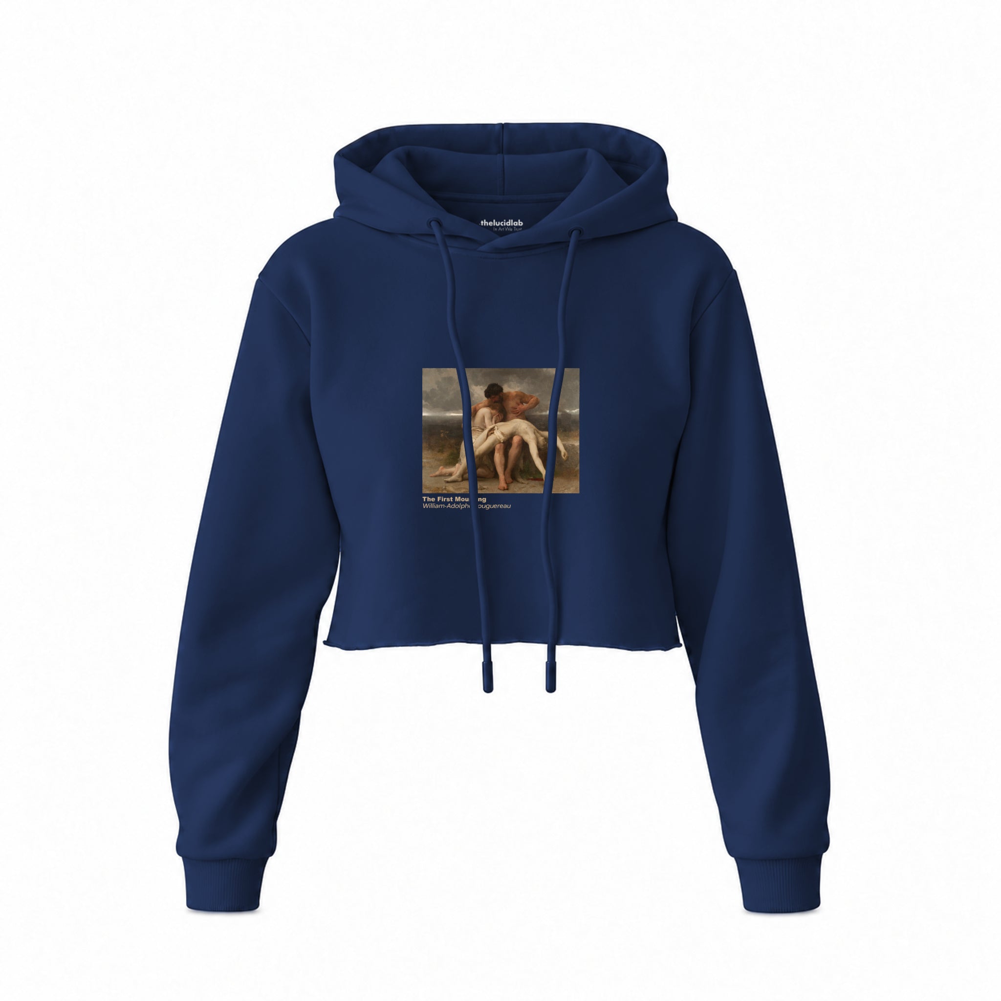 The First Mourning Crop Hoodie – Lacivert