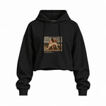 The First Mourning Oversize Crop Hoodie – Siyah