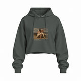The First Mourning Oversize Crop Hoodie – Antrasit