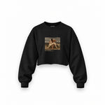 The First Mourning Oversize Crop Sweatshirt – Siyah