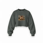 The First Mourning Oversize Crop Sweatshirt – Antrasit