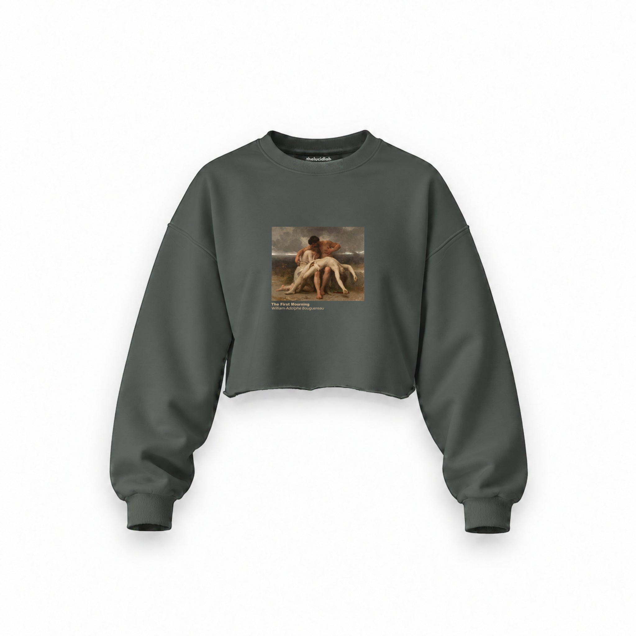 The First Mourning Oversize Crop Sweatshirt – Antrasit