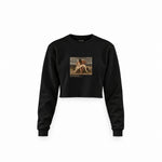 The First Mourning Crop Sweatshirt – Siyah