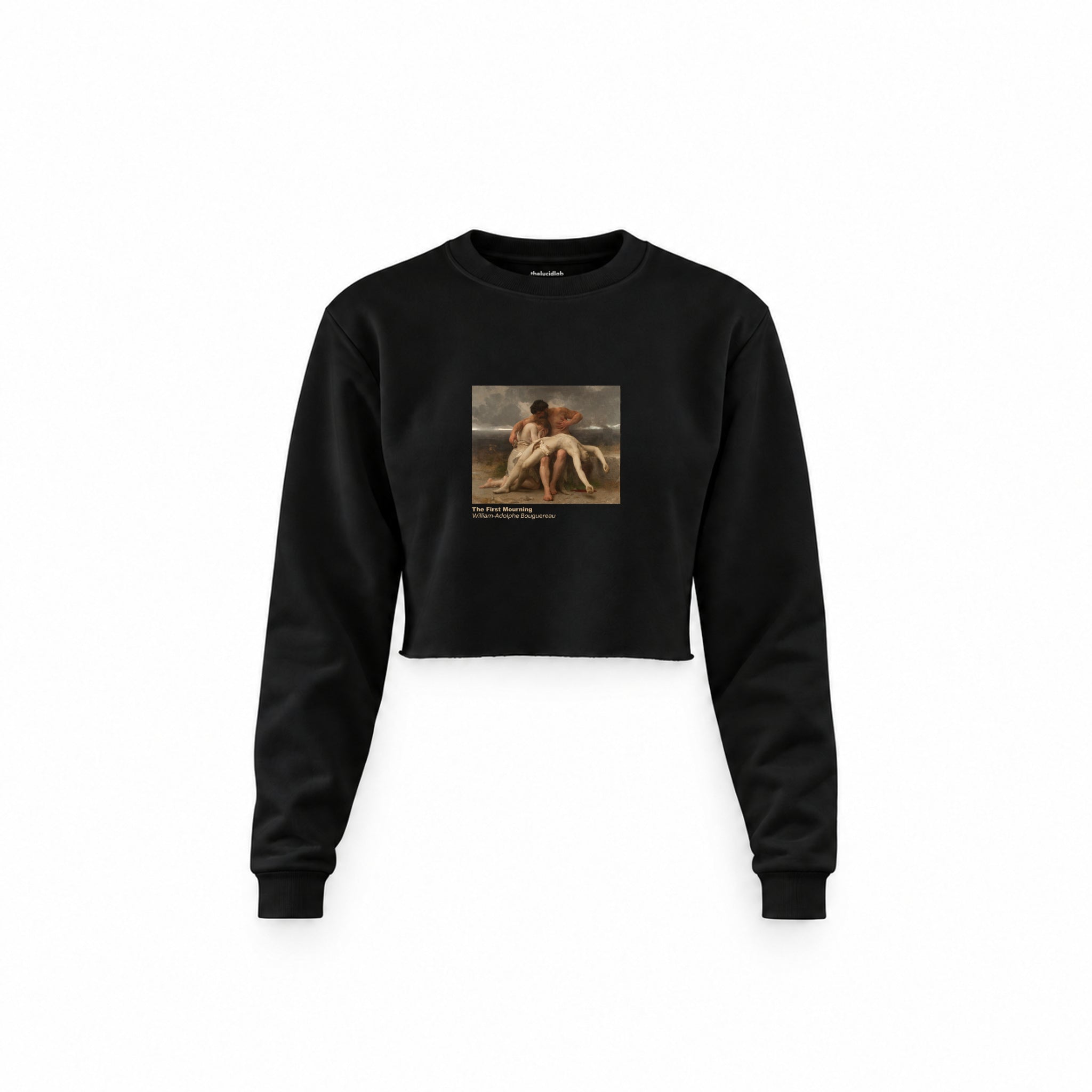 The First Mourning Crop Sweatshirt – Siyah