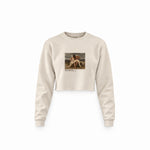 The First Mourning Crop Sweatshirt – Krem
