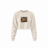 The First Mourning Crop Sweatshirt – Krem
