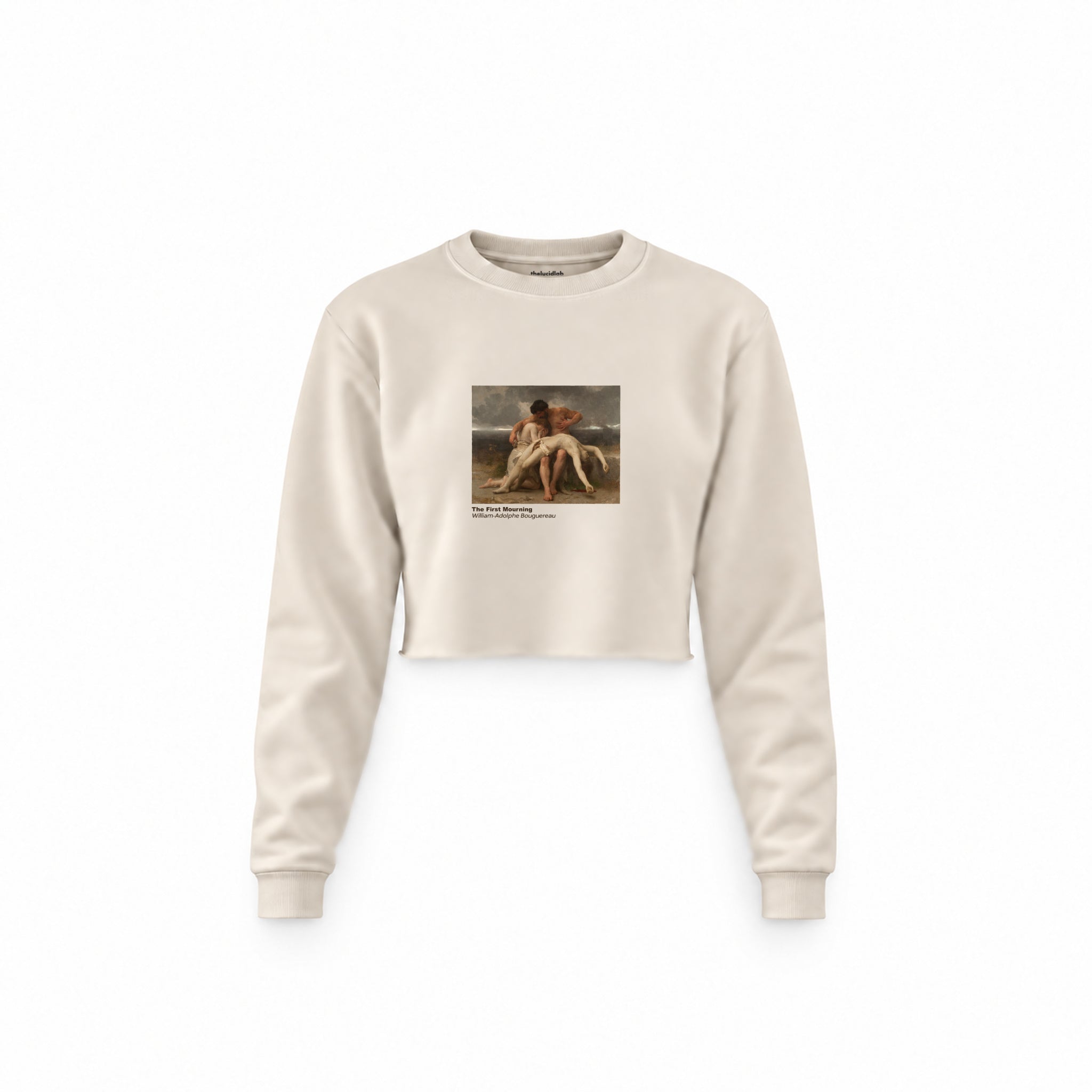 The First Mourning Crop Sweatshirt – Krem
