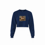 The First Mourning Crop Sweatshirt – Lacivert