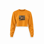 The First Mourning Crop Sweatshirt – Turuncu