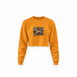 The First Mourning Crop Sweatshirt – Turuncu