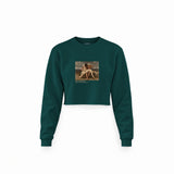 The First Mourning Crop Sweatshirt – Koyu Yeşil