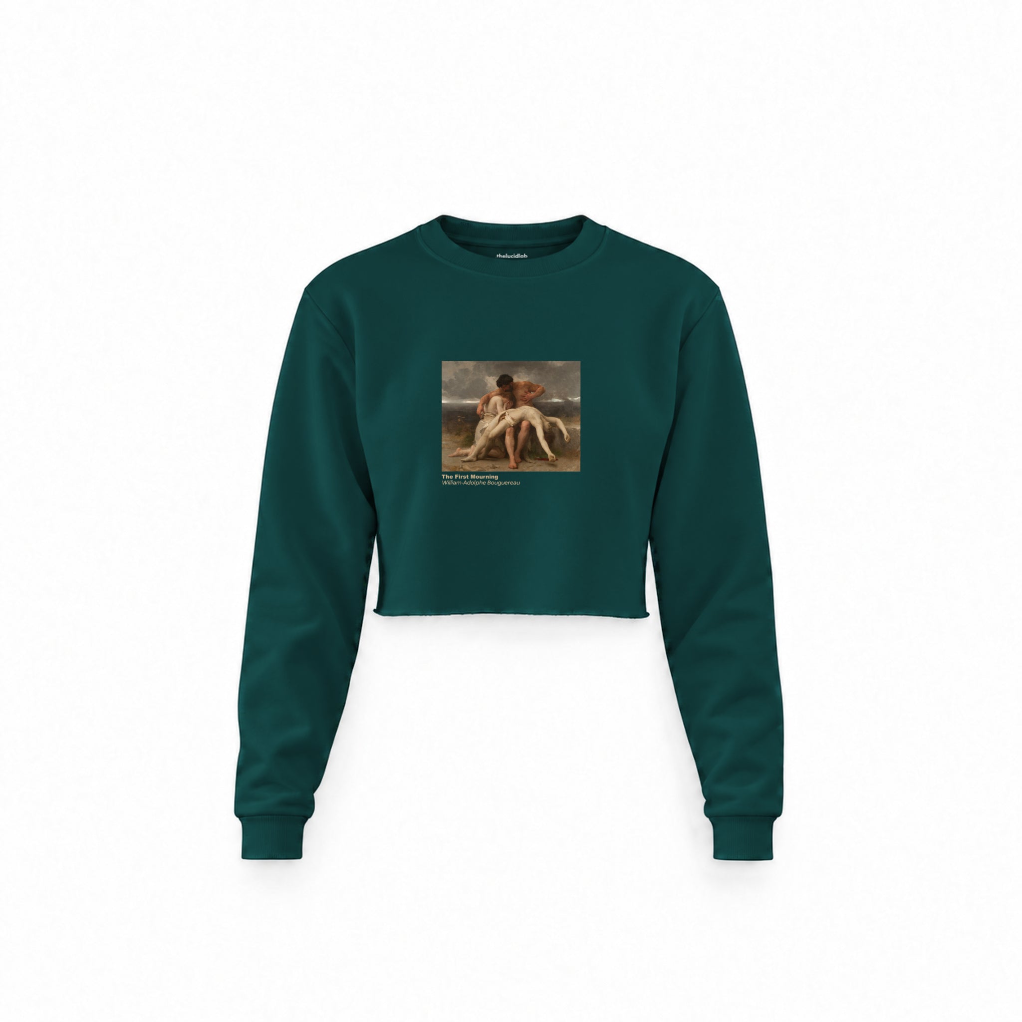 The First Mourning Crop Sweatshirt – Koyu Yeşil