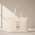 Saving For My Dior Bag Club Tote Bag – baskılı kanvas bez çanta