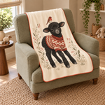 Scarlet Sheep Polar Bebek Battaniyesi — Çapraz görünüm