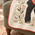 Scarlet Sheep Polar Bebek Battaniyesi — Kenar ve dikiş detayı