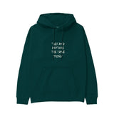 Sex And Art Hoodie - Koyu Yeşil - ön görünüm