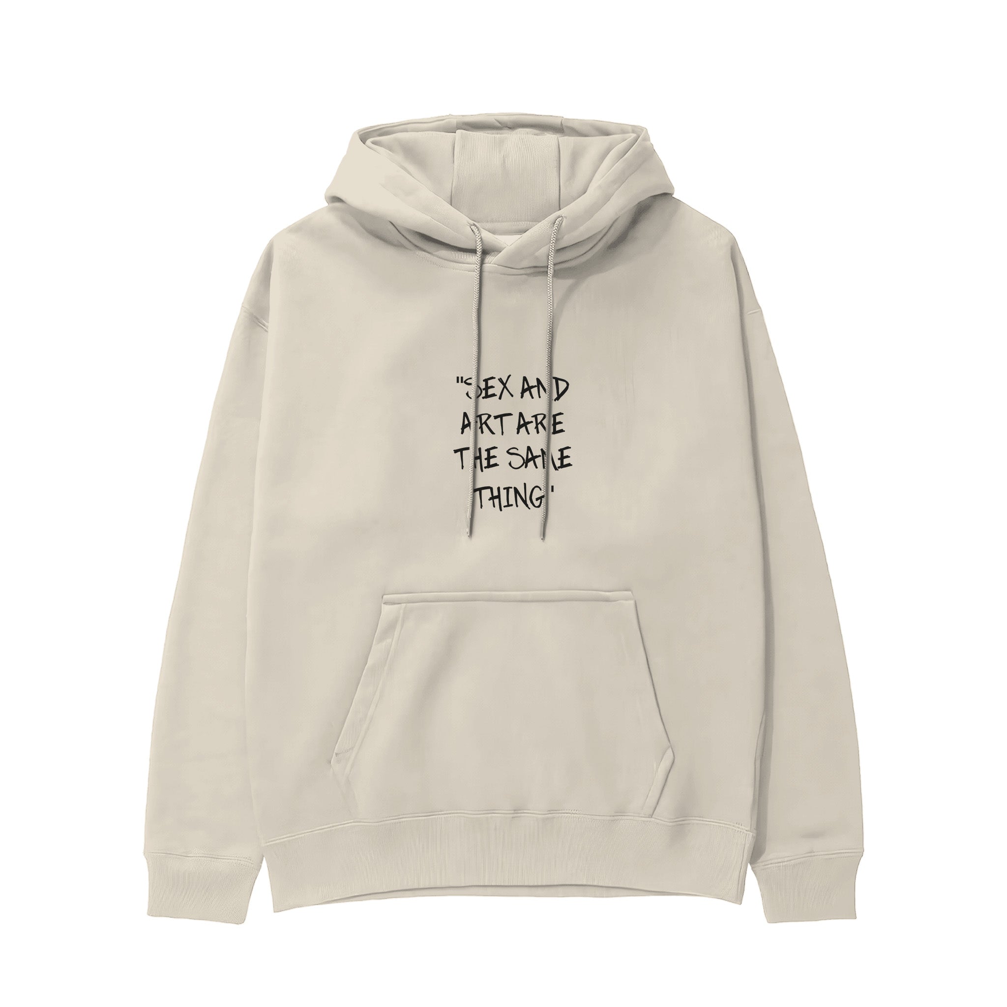 Sex And Art Hoodie - Krem - ön görünüm