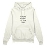 Sex And Art Oversize Hoodie - Beyaz - ön görünüm