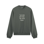Sex And Art Oversize Sweatshirt - Antrasit - ön görünüm