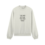 Sex And Art Oversize Sweatshirt - Beyaz - ön görünüm