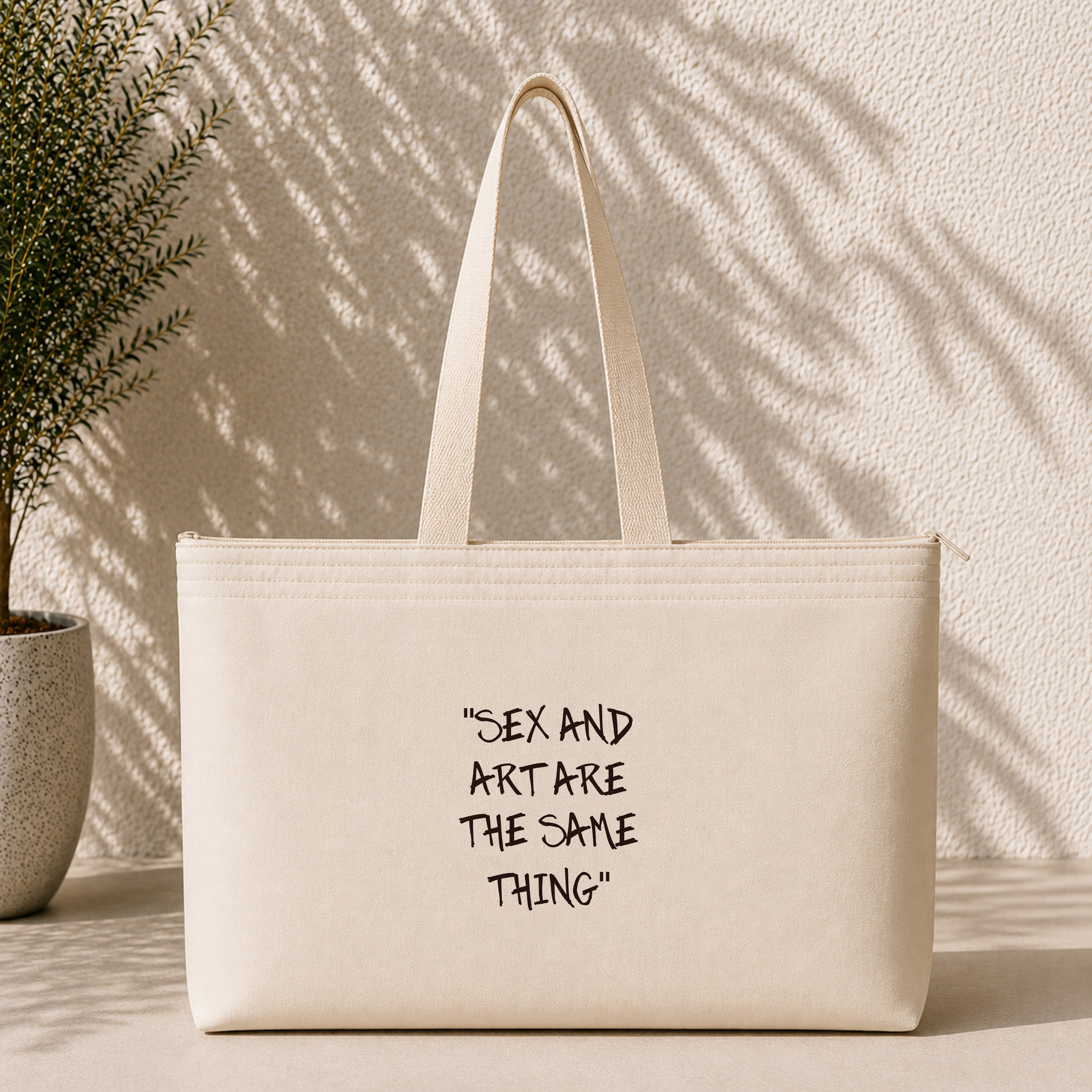 Sex And Art Weekend Tote Bag – ön görünüm