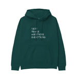 Sexy People Overthink Hoodie - Koyu Yeşil - ön görünüm