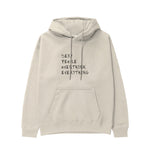 Sexy People Overthink Hoodie - Krem - ön görünüm