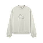 Sexy People Overthink Oversize Sweatshirt - Beyaz - ön görünüm