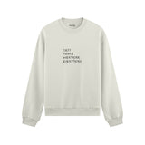 Sexy People Overthink Oversize Sweatshirt - Beyaz - ön görünüm