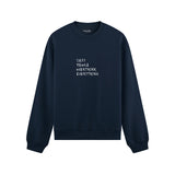 Sexy People Overthink Oversize Sweatshirt - Lacivert - ön görünüm