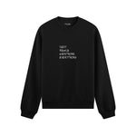 Sexy People Overthink Oversize Sweatshirt - Siyah - ön görünüm