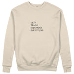Sexy People Overthink Sweatshirt - Bej - ön görünüm