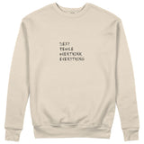 Sexy People Overthink Sweatshirt - Bej - ön görünüm
