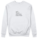 Sexy People Overthink Sweatshirt - Beyaz - ön görünüm