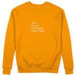 Sexy People Overthink Sweatshirt - Turuncu - ön görünüm