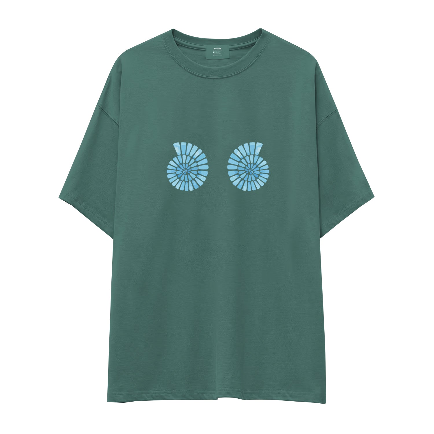 Shell Yeah Oversize Tişört - yesil
