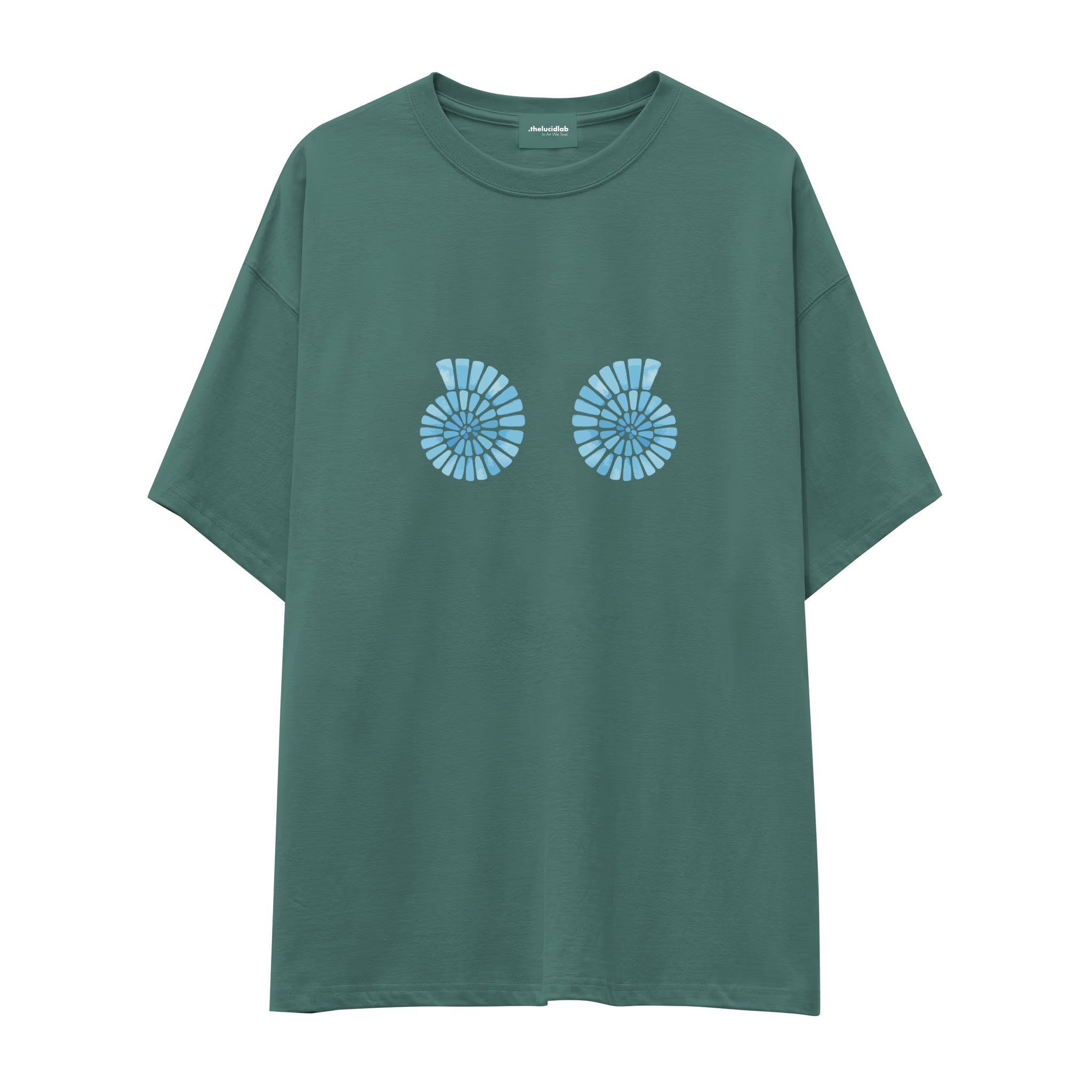 Shell Yeah Oversize Tişört - yesil