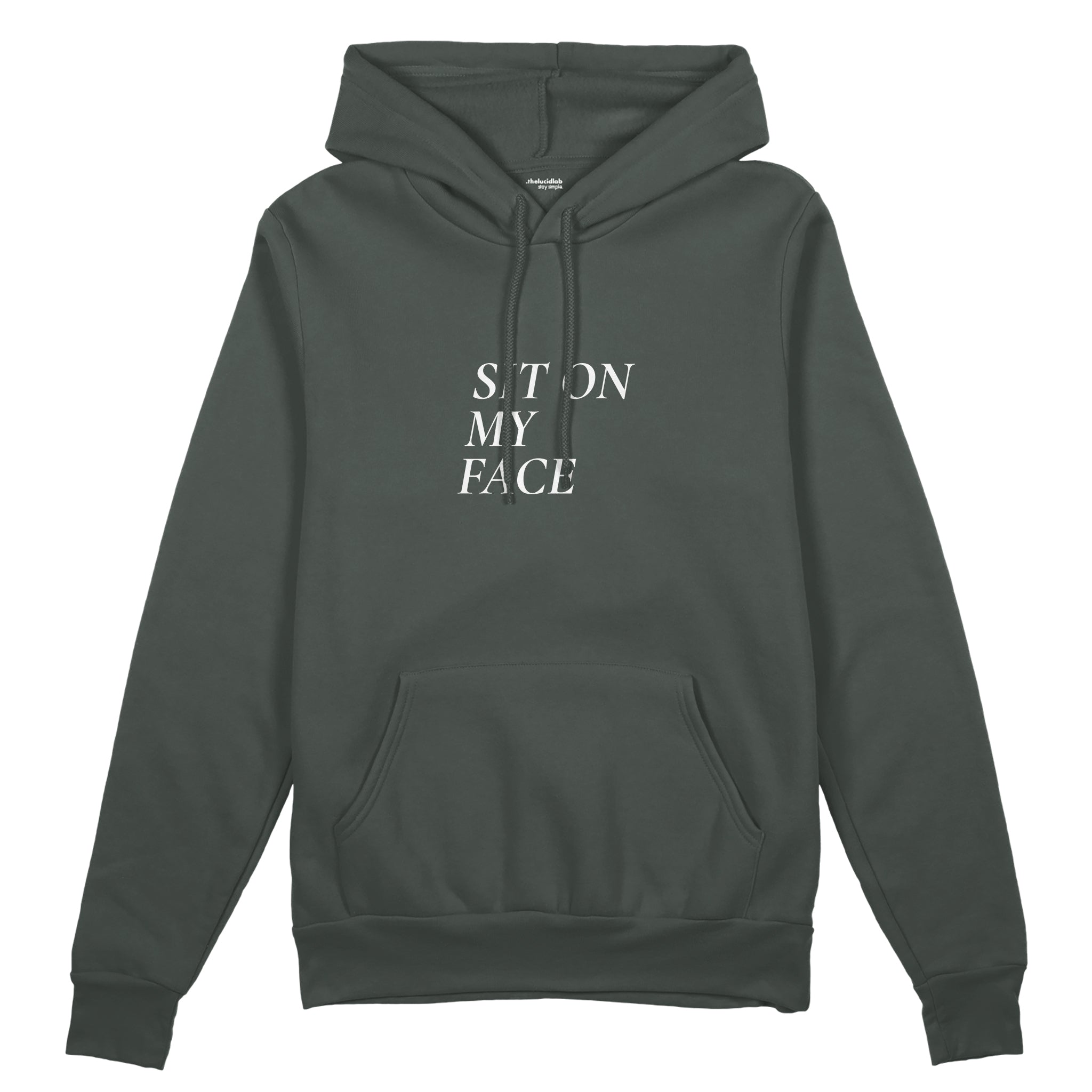 Sit On My Face Oversize Hoodie - Antrasit - ön görünüm