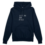Sit On My Face Oversize Hoodie - Lacivert - ön görünüm