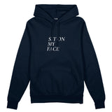 Sit On My Face Oversize Hoodie - Lacivert - ön görünüm