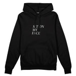 Sit On My Face Oversize Hoodie - Siyah - ön görünüm