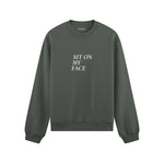 Sit On My Face Oversize Sweatshirt - Antrasit - ön görünüm