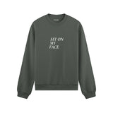 Sit On My Face Oversize Sweatshirt - Antrasit - ön görünüm