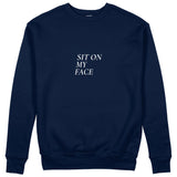 Sit On My Face Sweatshirt - Lacivert - ön görünüm