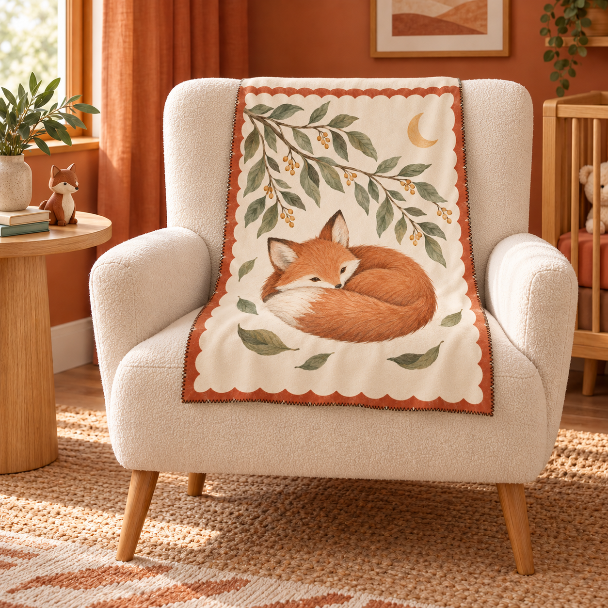 Sleepy Fox Polar Bebek Battaniyesi — Ana görünüm