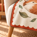 Sleepy Fox Polar Bebek Battaniyesi — Kenar ve dikiş detayı
