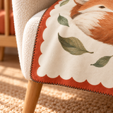 Sleepy Fox Polar Bebek Battaniyesi — Kenar ve dikiş detayı